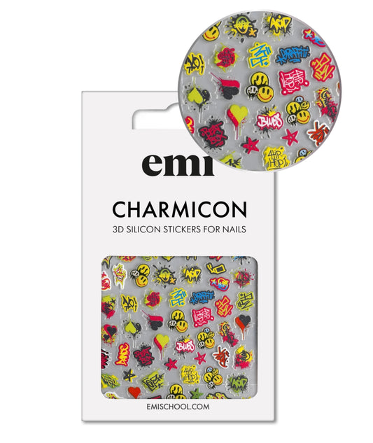 Gift - Charmicon 3D Silicone Stickers No. 204 Graffiti