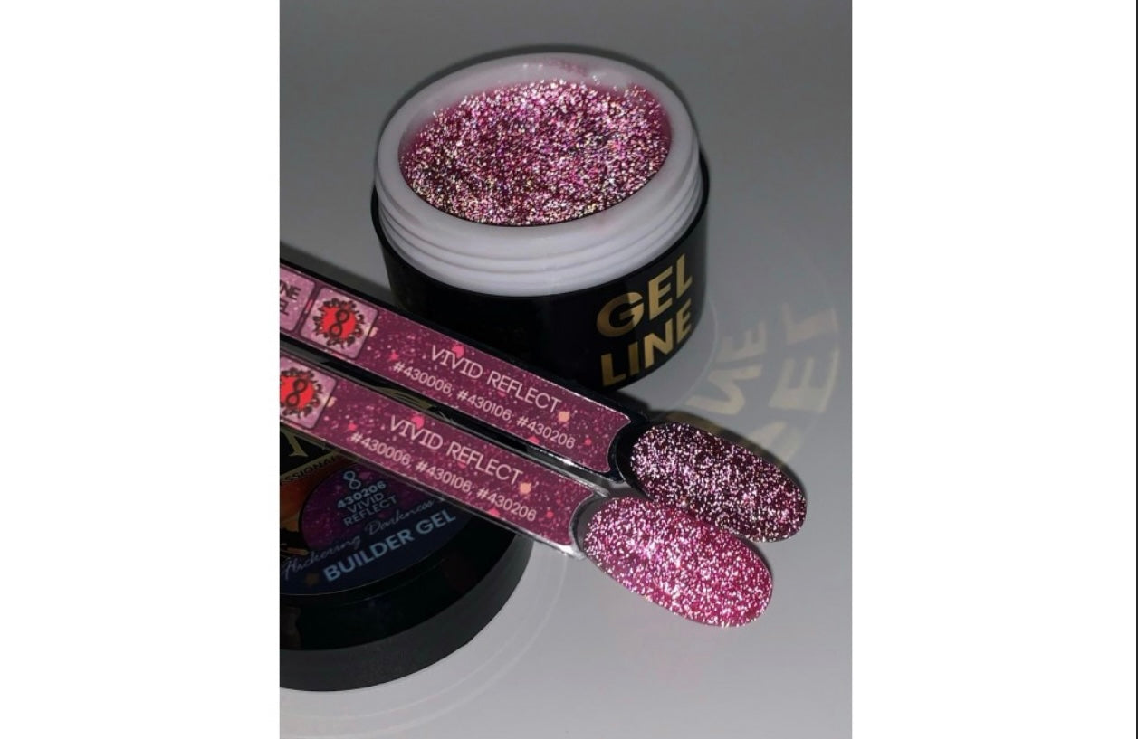 Flickering Dark Line Builder Gel - Vivid Reflect