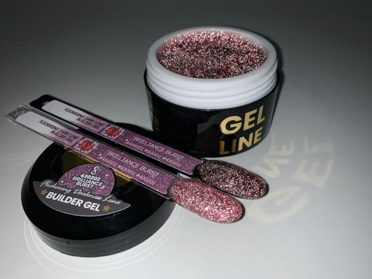 Flickering Dark Line Building Gel - Brilliance Burst