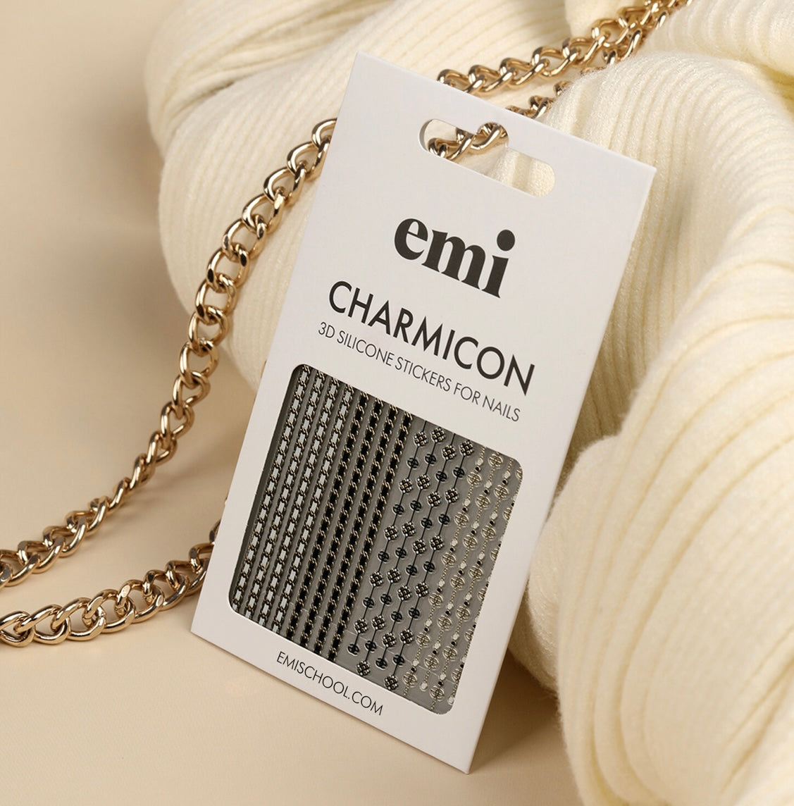 E.mi Charmicon 3D Silicone Stickers #236 Fashion chains