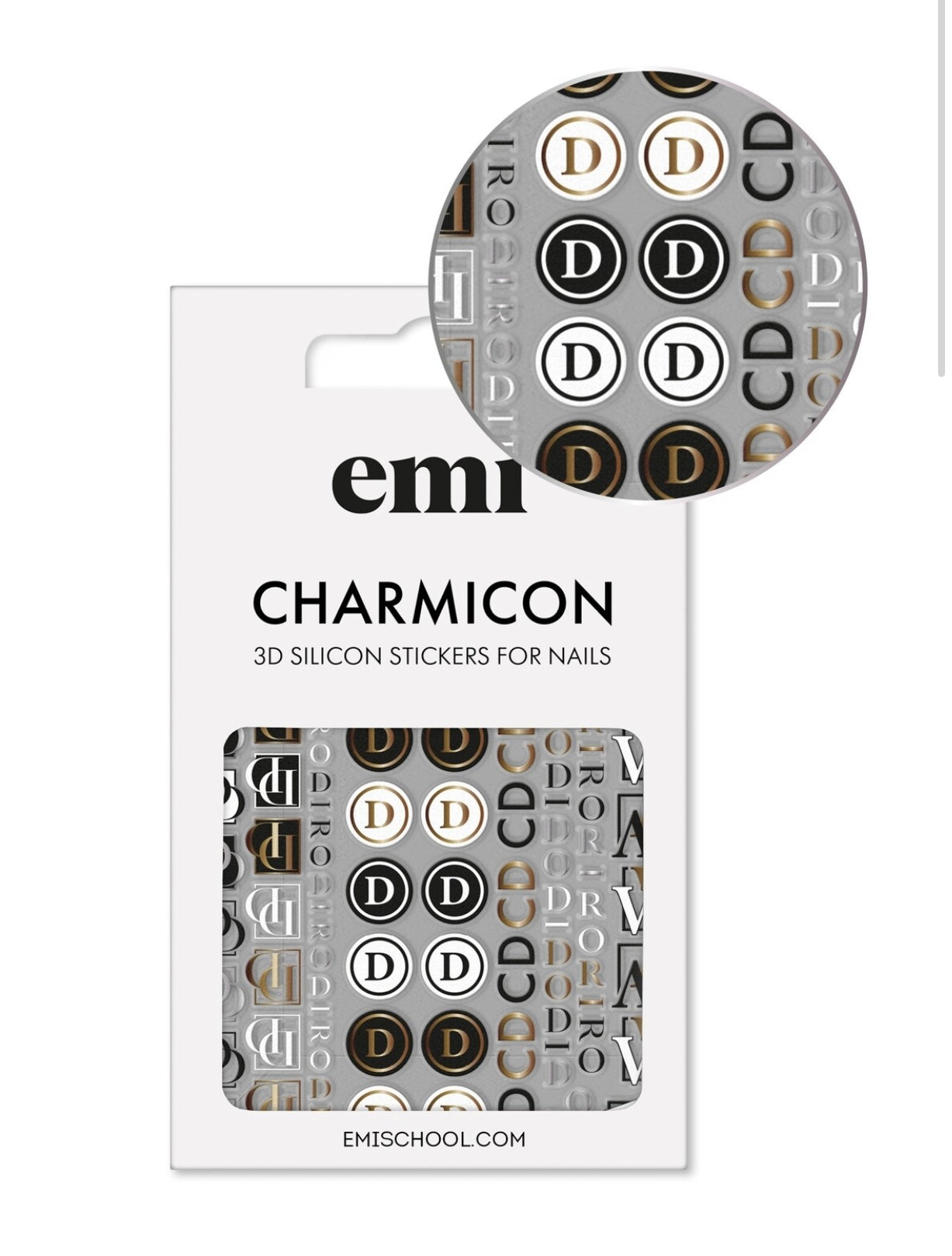 Charmicon 3D Silicone Stickers #186 Logomania