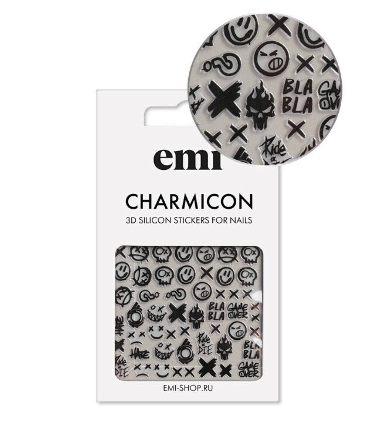 Charmicon 3D Silicone Stickers #181 Smile