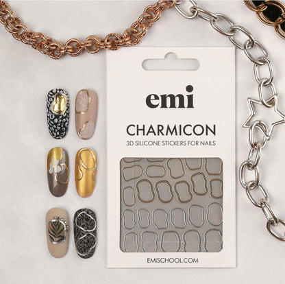 Charmicon 3D Silicone Stickers #241 Abstract chains