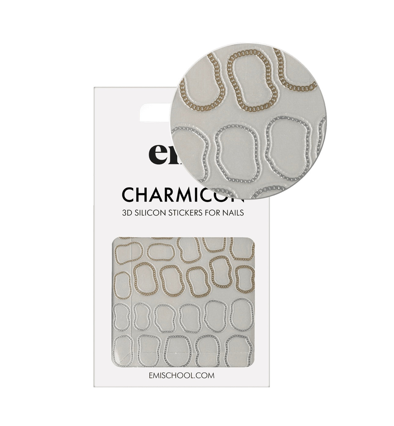 Charmicon 3D Silicone Stickers #241 Abstract chains