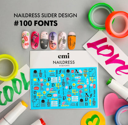 Naildress Slider Design #100 Fonts