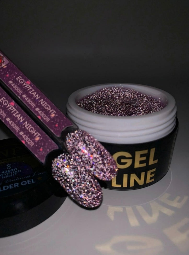 Flickering Dark Line Building Gel - Egyptian Night