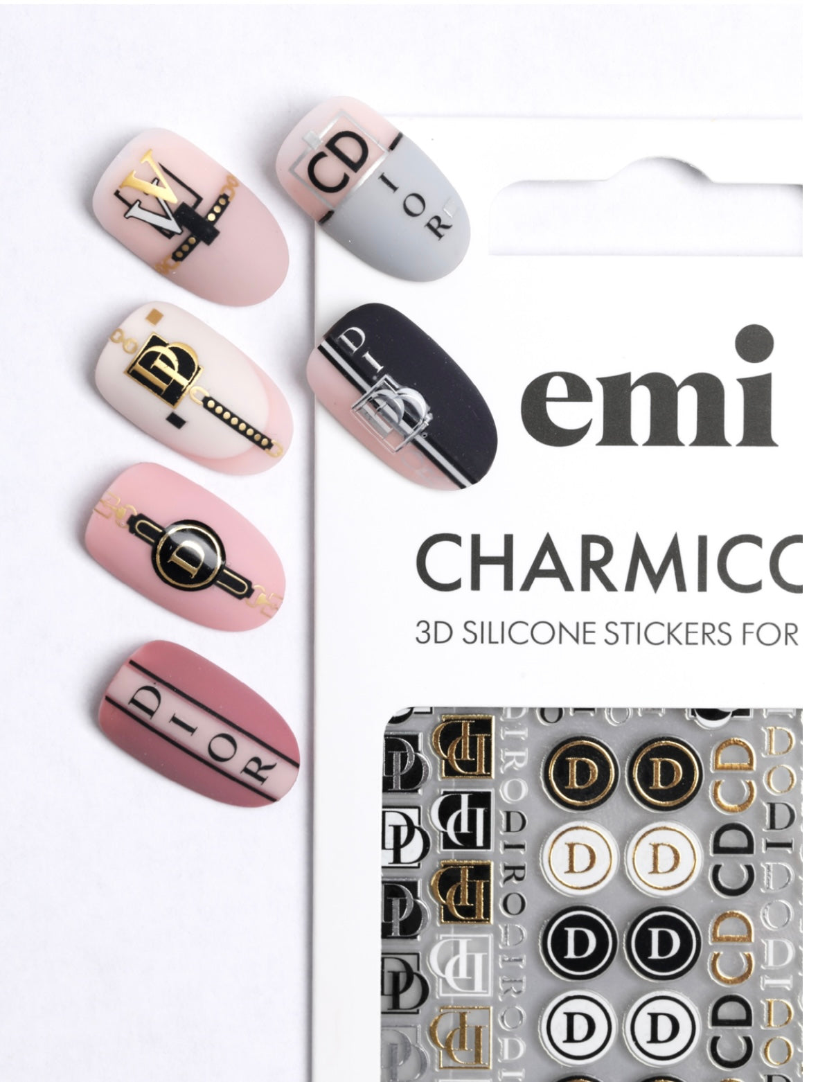 Charmicon 3D Silicone Stickers #186 Logomania