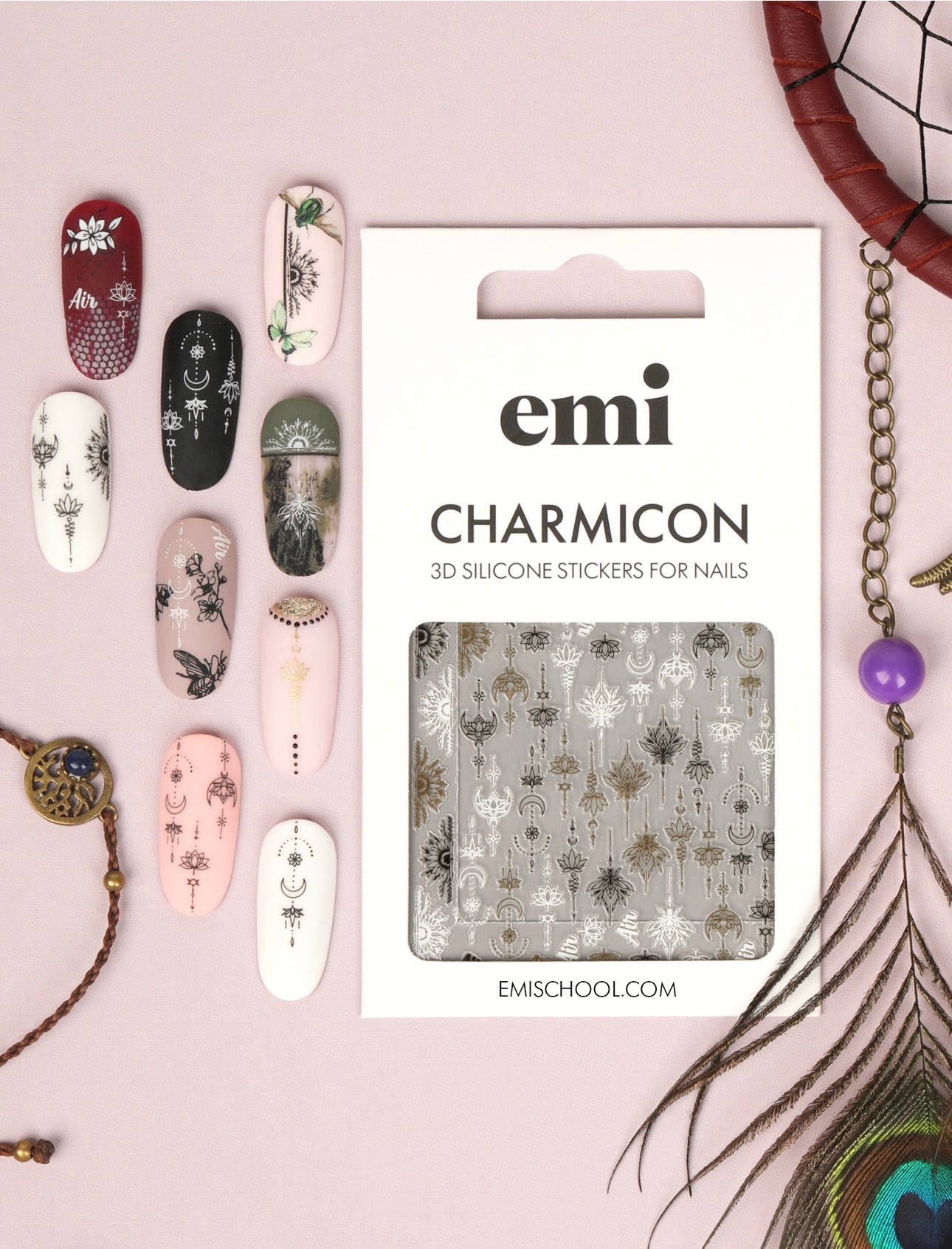 Charmicon 3D Silicone Stickers #223 Boho