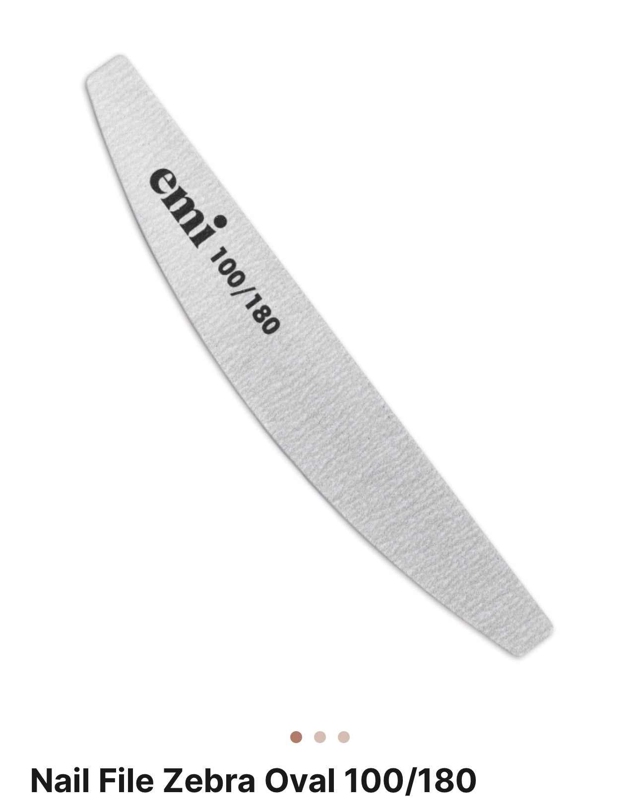 E.mi Nail File Zebra Oval 100/180