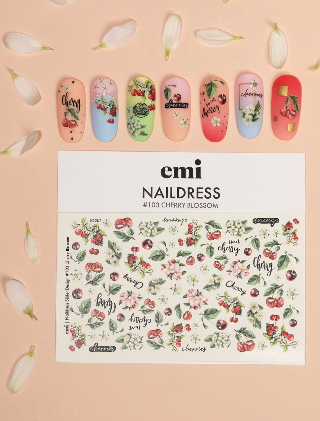 Naildress Slider Design #103 Cherry Blossom