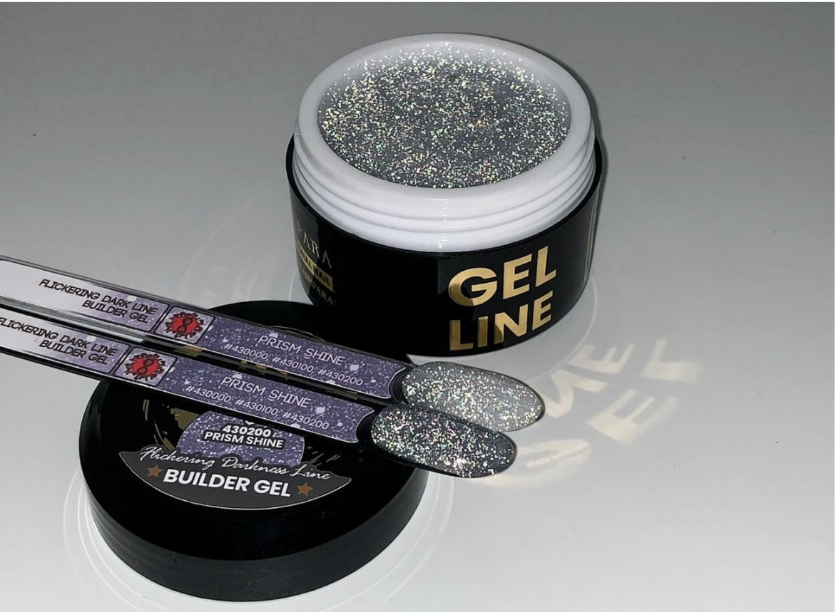 Flickering Dark Line Building Gel - Prism Shine