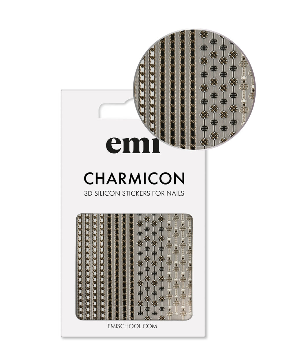 E.mi Charmicon 3D Silicone Stickers #236 Fashion chains