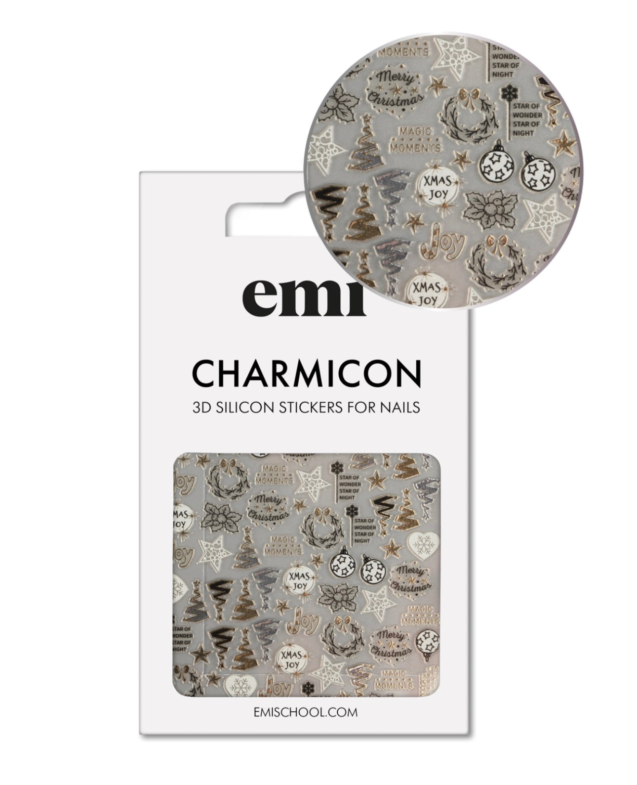 Charmicon 3D Silicone Stickers #227 Holiday Moments