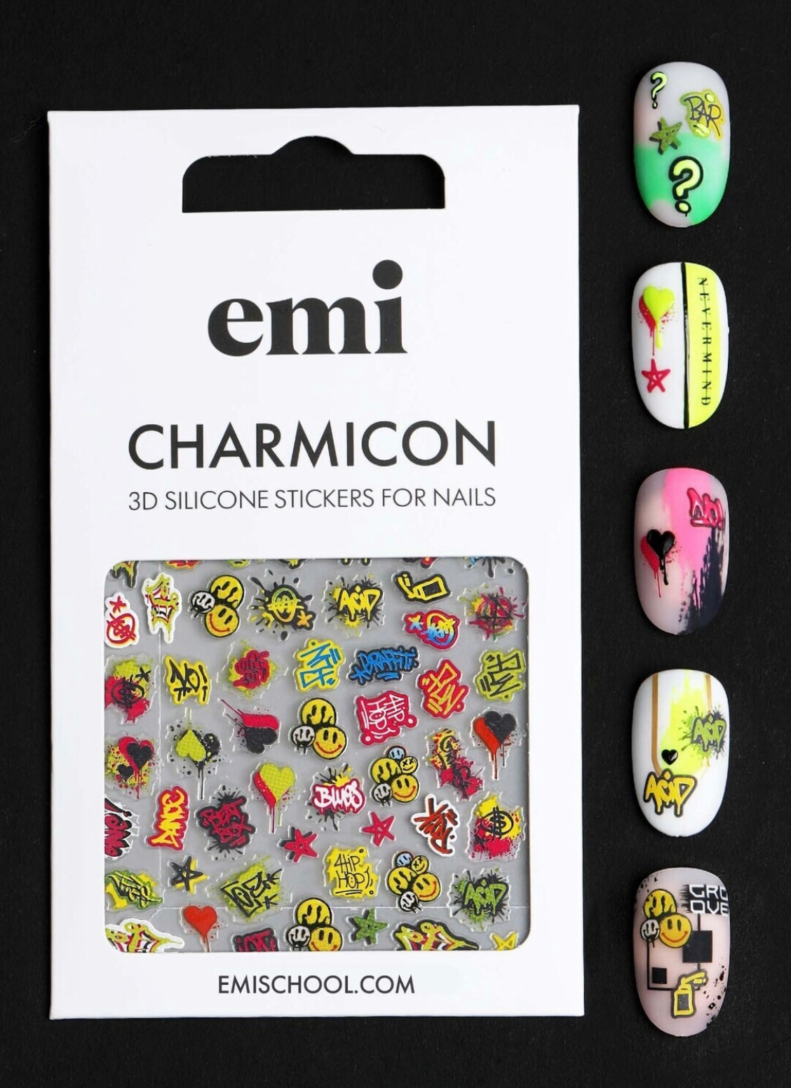 Gift - Charmicon 3D Silicone Stickers No. 204 Graffiti