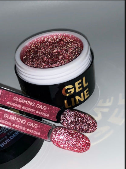 Flickering Dark Line Builder Gel- Gleaming Glaze