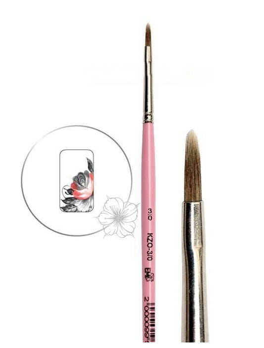 Brush for Zhostovo painting Oval #3/0  SKU KZO-3/0