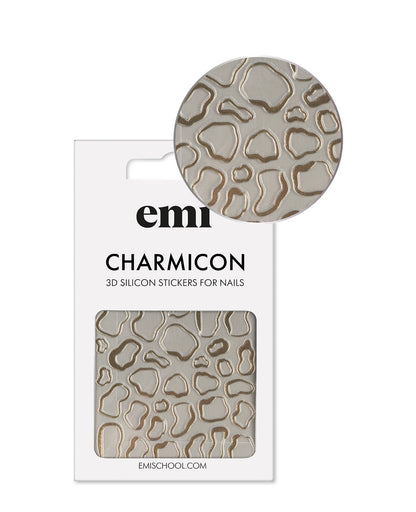 E.mi Charmicon 3D Silicone Stickers #238 Gold splotches