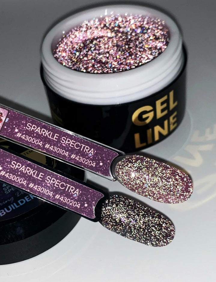 Flickering Dark Line Building Gel - Sparkle Spectra