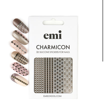 E.mi Charmicon 3D Silicone Stickers #236 Fashion chains