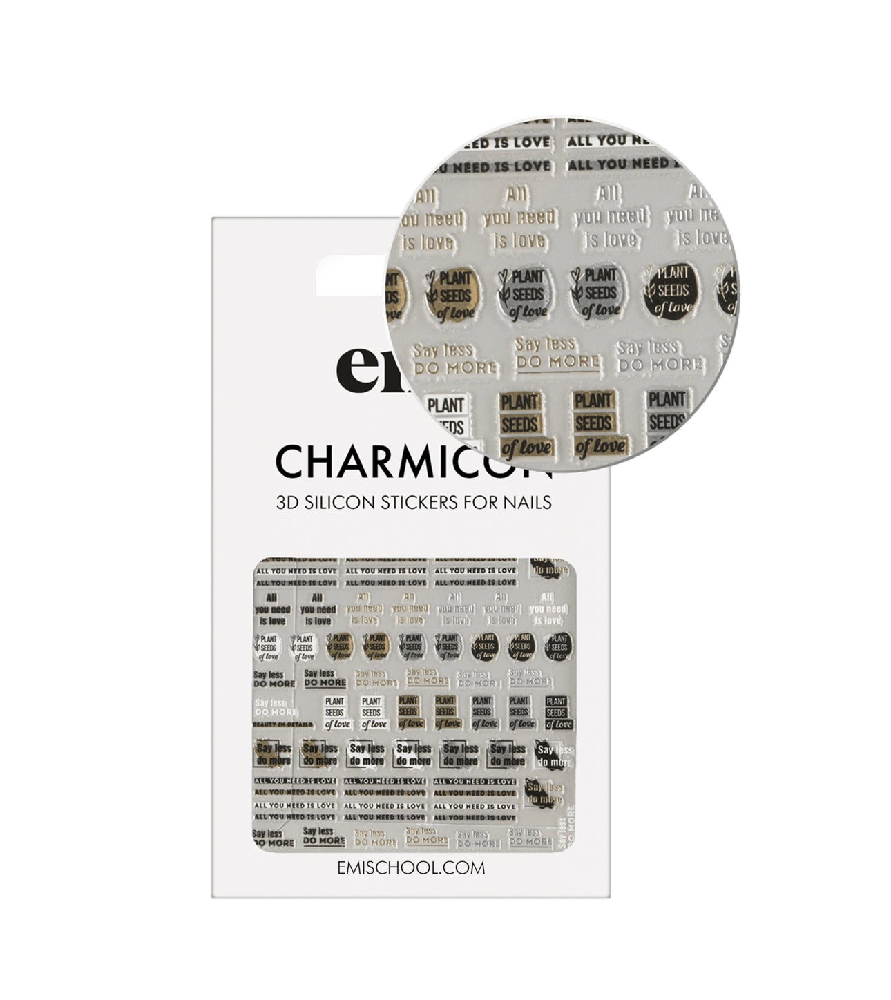 Charmicon 3D Silicone Stickers #240 Beauty in details